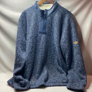 Orvis 1/4 zip blue pullover size extra extra large